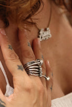 Skull Ring and Cage Ring Set- Stackable Rings