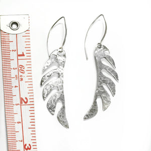 Textured Sterling Silver Goth Earrings
