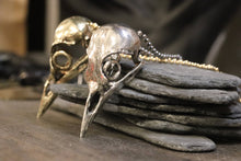Sterling Silver Bird Skull Pendant