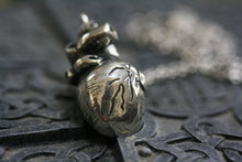 Sterling Silver Human Heart Pendant